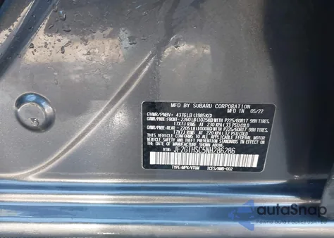 2022 Subaru Crosstrek Sport from USA, damaged, VIN JF2GTHSC5NH286286